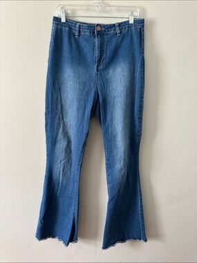 Fashion Nova Blue Flare Jeans